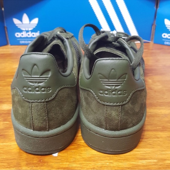 Adidas Originals Campus in Dark Cargo Green US Men’s Size 10.5 - Picture 5 of 7